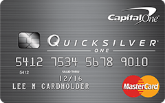 Capital one quicksilver myfico The Capital One Quicksilver card is an awesome card for people who are rebuilding credit and like to get cash back on ALL purchases. I think Capital One has excellent customer service and would highly recommend this card/5().